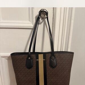 Michael Kors Brown and Black Tote Bag